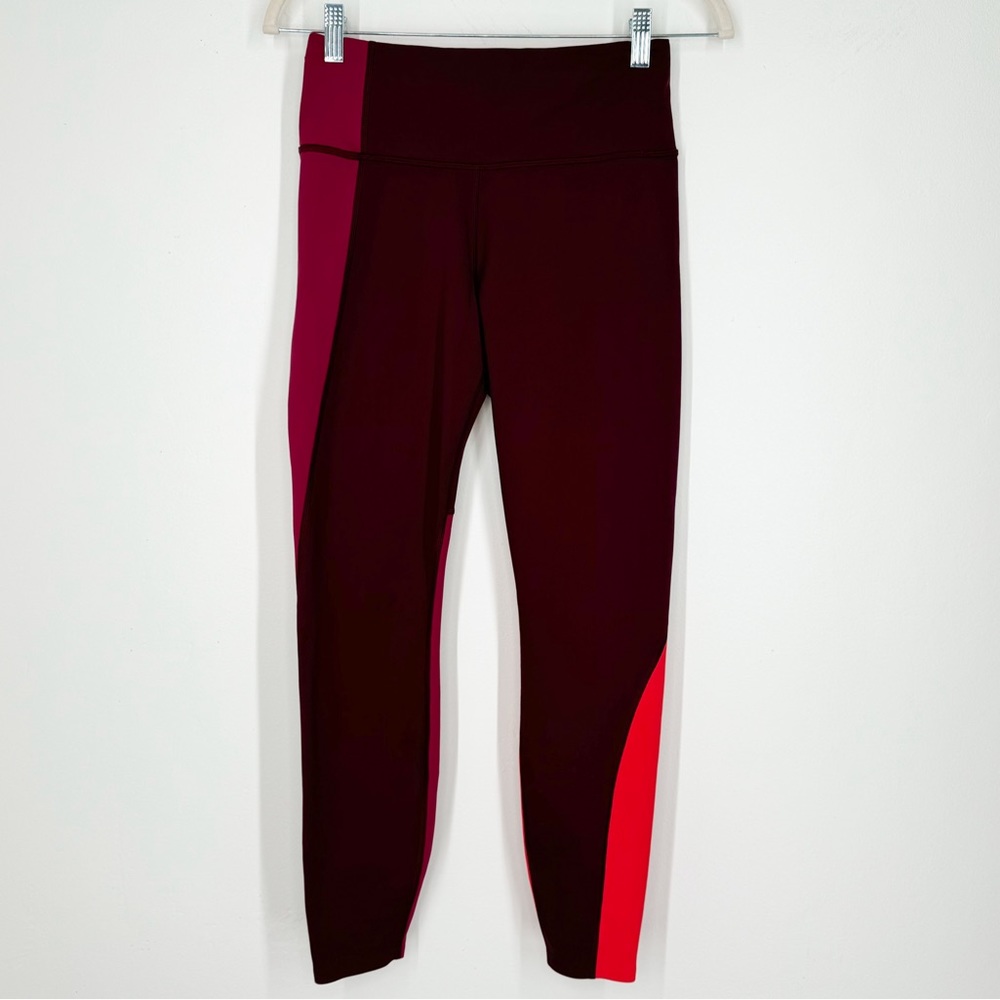 Athleta ASYM Colorblock Tight Multicolor Slightly Lined Women’s Size Small